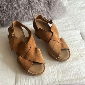 Suede wedges